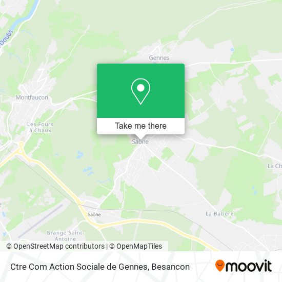 Ctre Com Action Sociale de Gennes map