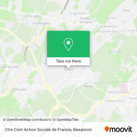 Ctre Com Action Sociale de Franois map