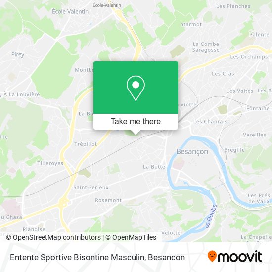 Mapa Entente Sportive Bisontine Masculin