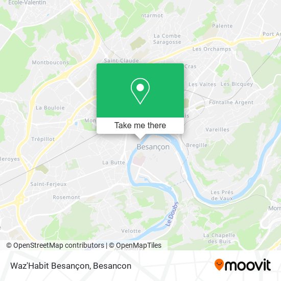 Mapa Waz'Habit Besançon