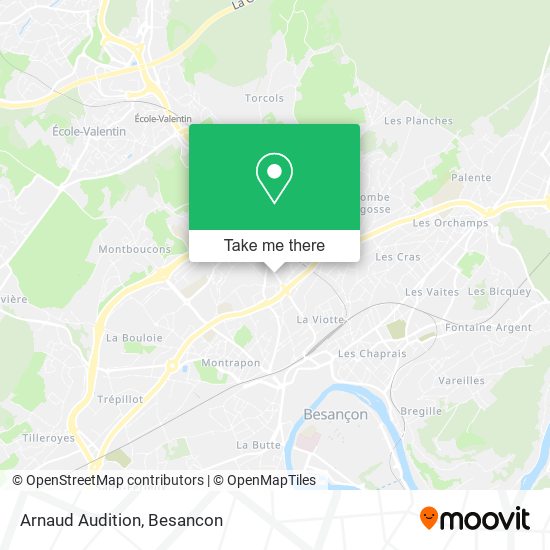 Arnaud Audition map