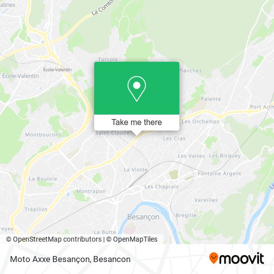 Mapa Moto Axxe Besançon