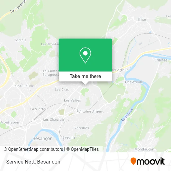 Service Nett map
