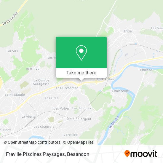 Fraville Piscines Paysages map