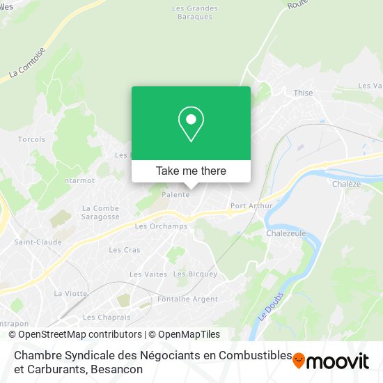 Chambre Syndicale des Négociants en Combustibles et Carburants map