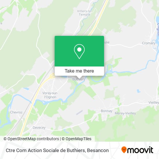 Ctre Com Action Sociale de Buthiers map