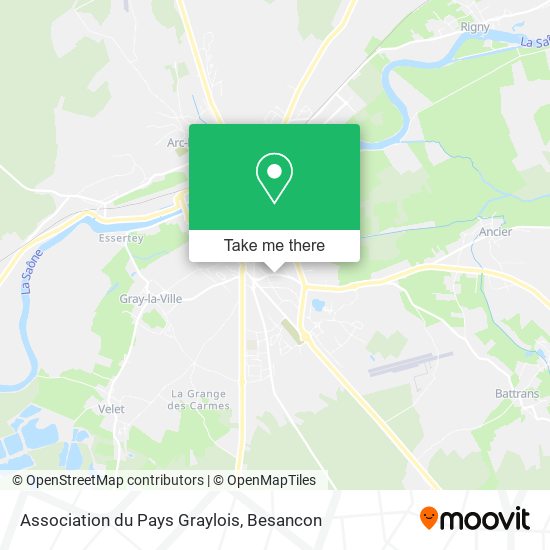 Association du Pays Graylois map