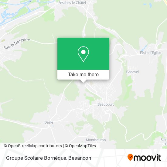 Mapa Groupe Scolaire Bornèque