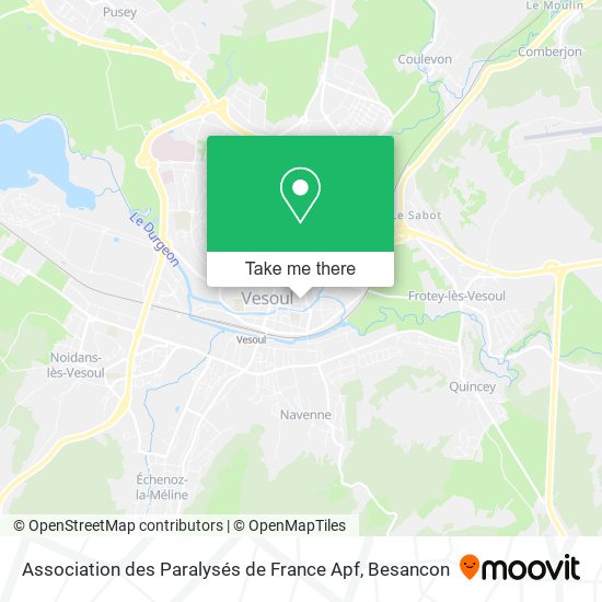 Association des Paralysés de France Apf map