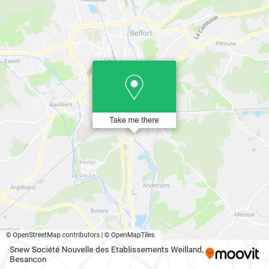 Mapa Snew Société Nouvelle des Etablissements Weilland