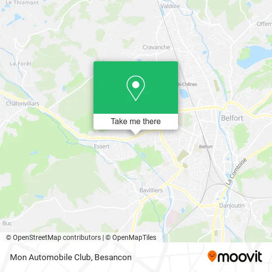 Mon Automobile Club map