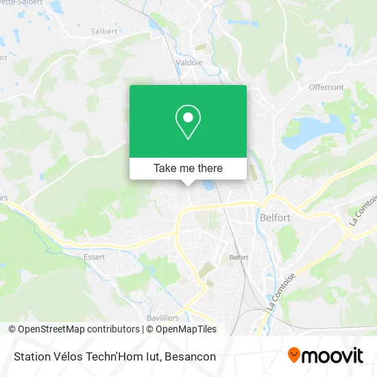 Station Vélos Techn'Hom Iut map