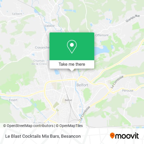Le Blast Cocktails Mix Bars map