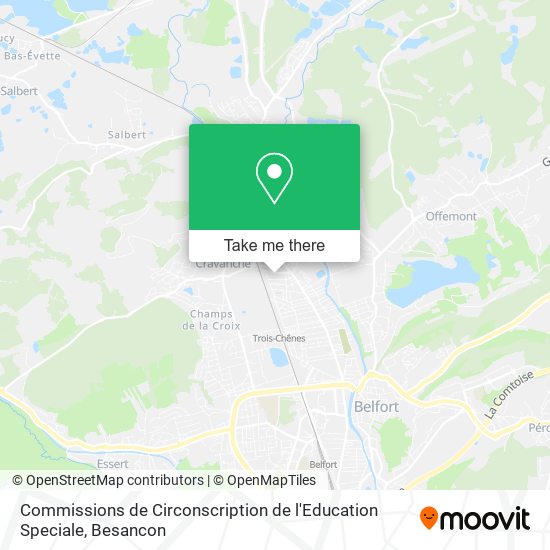 Mapa Commissions de Circonscription de l'Education Speciale