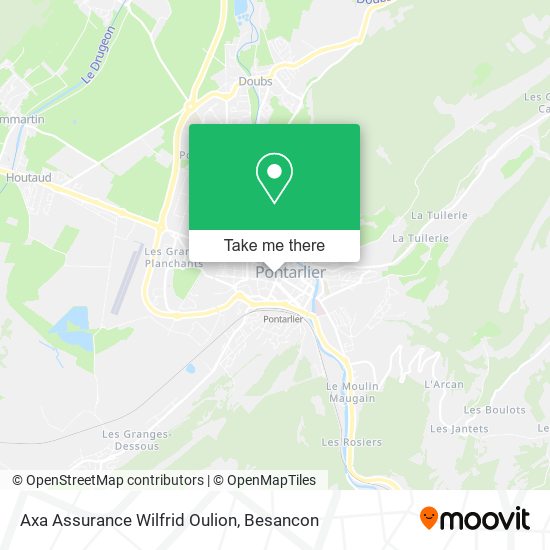 Axa Assurance Wilfrid Oulion map