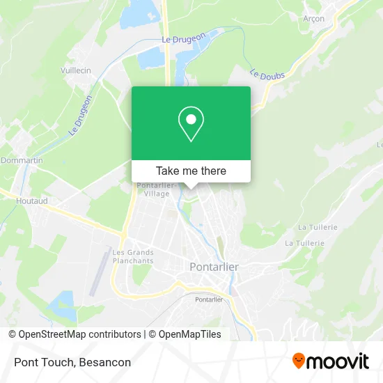 Pont Touch map