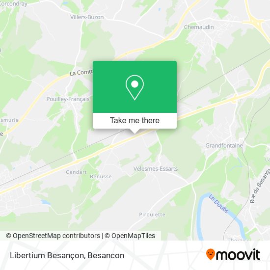 Mapa Libertium Besançon