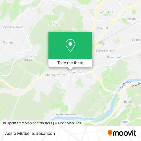 Aesio Mutuelle map