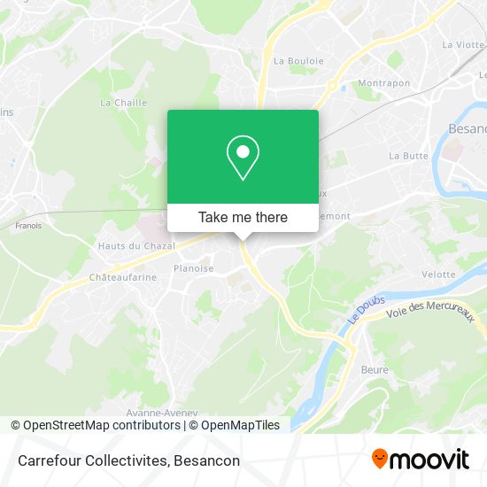 Carrefour Collectivites map