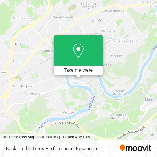 Back To the Trees Performance map