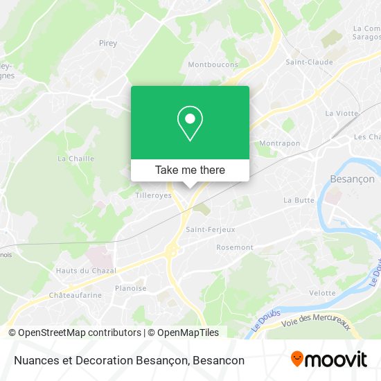 Nuances et Decoration Besançon map