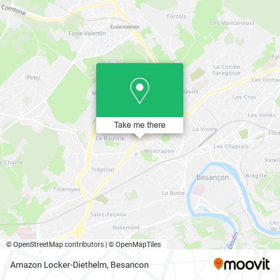 Amazon Locker-Diethelm map