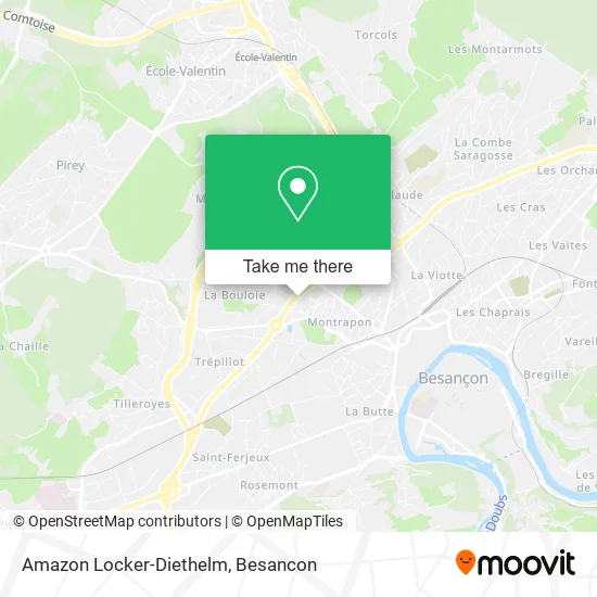 Amazon Locker-Diethelm map