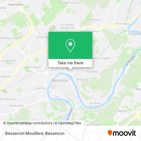 Mapa Besancon Mouillere