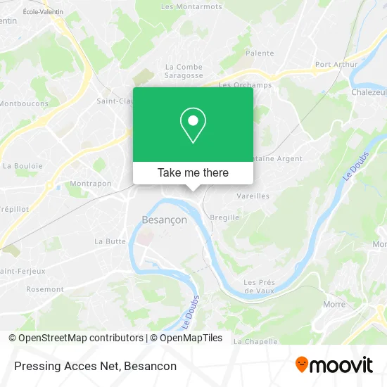 Pressing Acces Net map