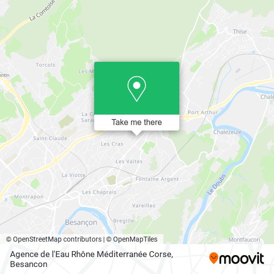 Agence de l'Eau Rhône Méditerranée Corse map