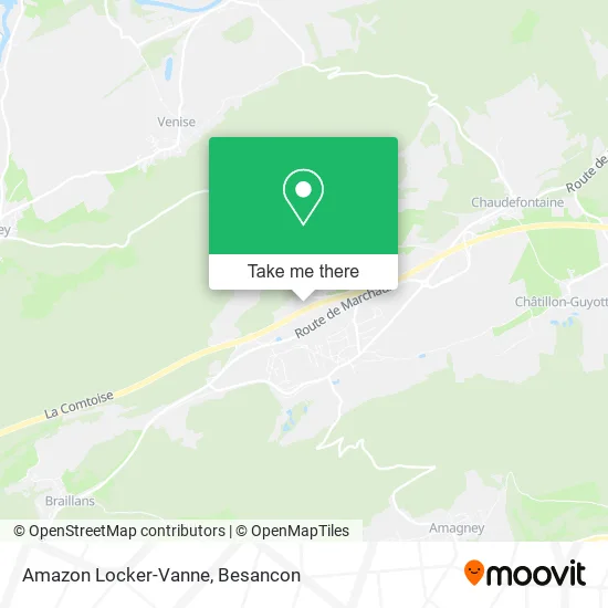 Amazon Locker-Vanne map