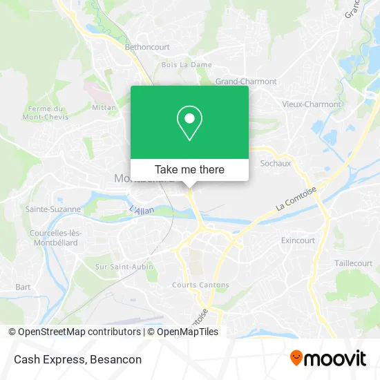 Cash Express map
