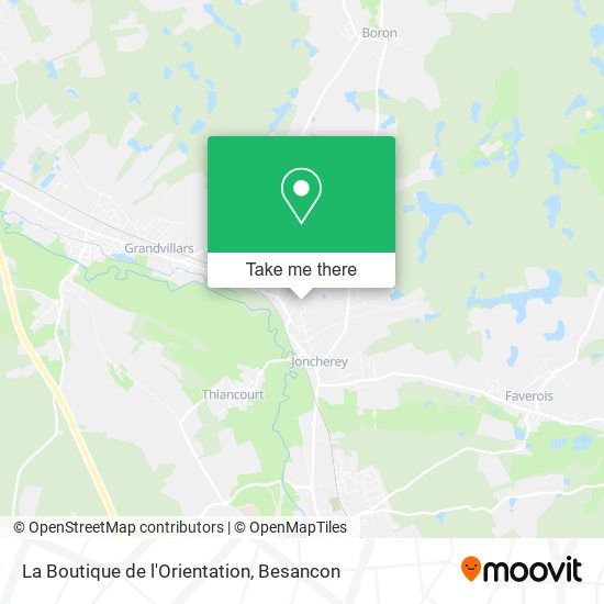 La Boutique de l'Orientation map