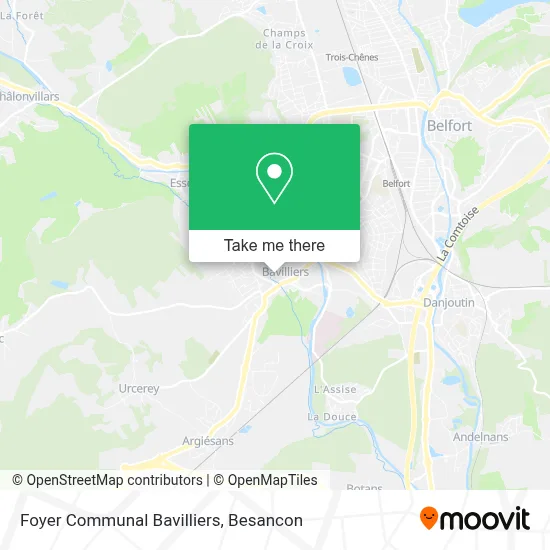 Foyer Communal Bavilliers map