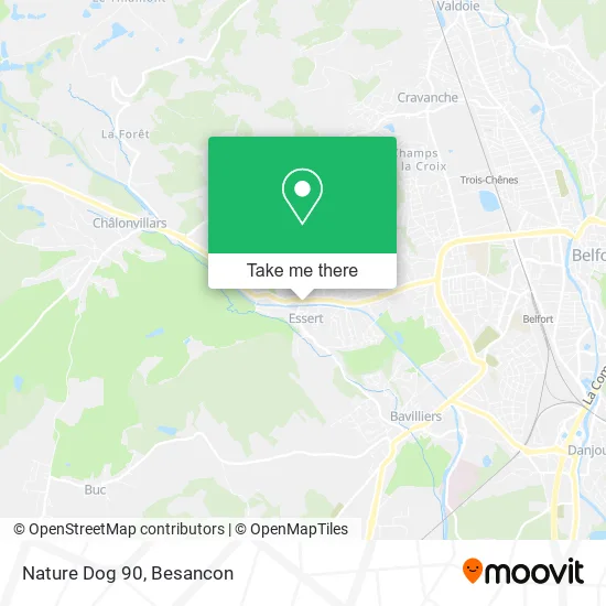 Nature Dog 90 map