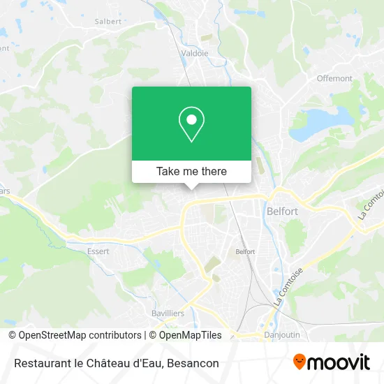 Restaurant le Château d'Eau map