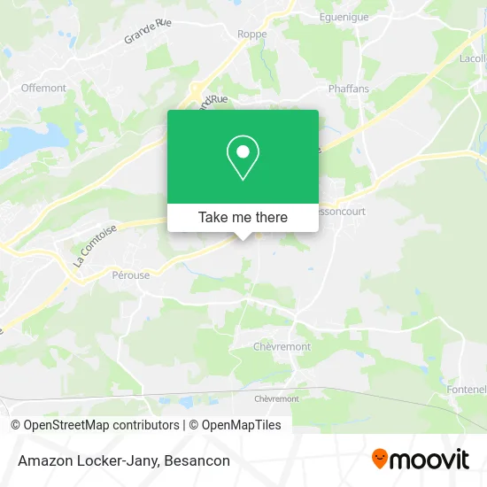 Amazon Locker-Jany map
