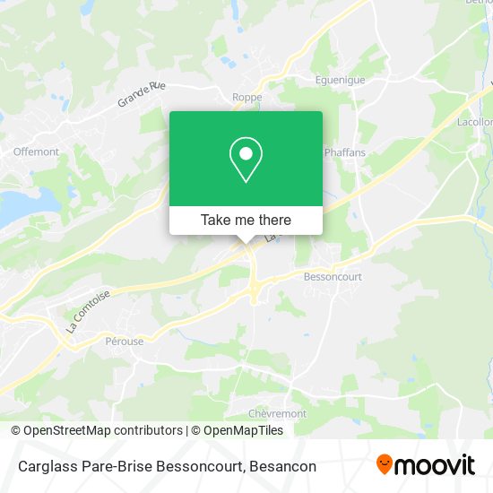 Carglass Pare-Brise Bessoncourt map