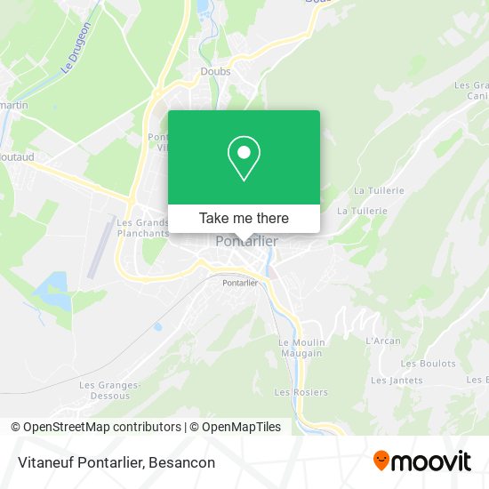 Mapa Vitaneuf Pontarlier