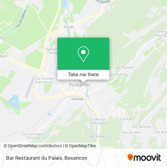 Bar Restaurant du Palais map
