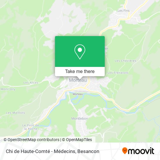 Chi de Haute-Comté - Médecins map