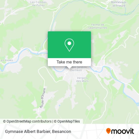 Gymnase Albert Barbier map