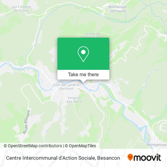 Centre Intercommunal d'Action Sociale map