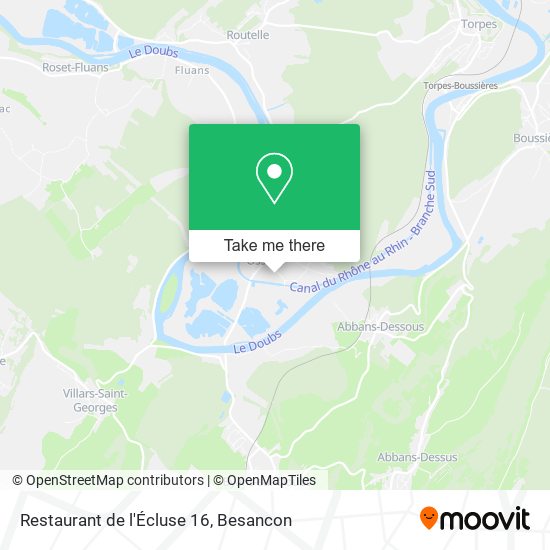 Mapa Restaurant de l'Écluse 16