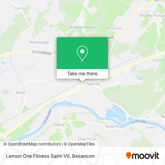 Lemon One Fitness Saint-Vit map