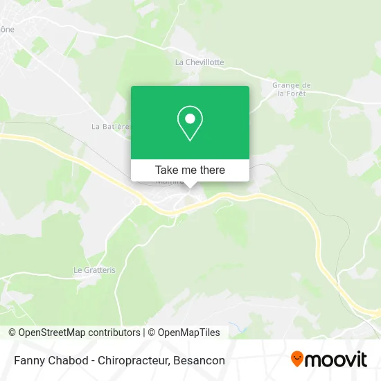 Fanny Chabod - Chiropracteur map