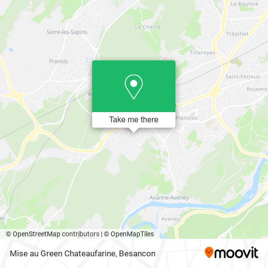 Mapa Mise au Green Chateaufarine