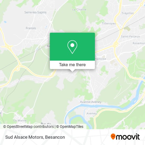 Sud Alsace Motors map