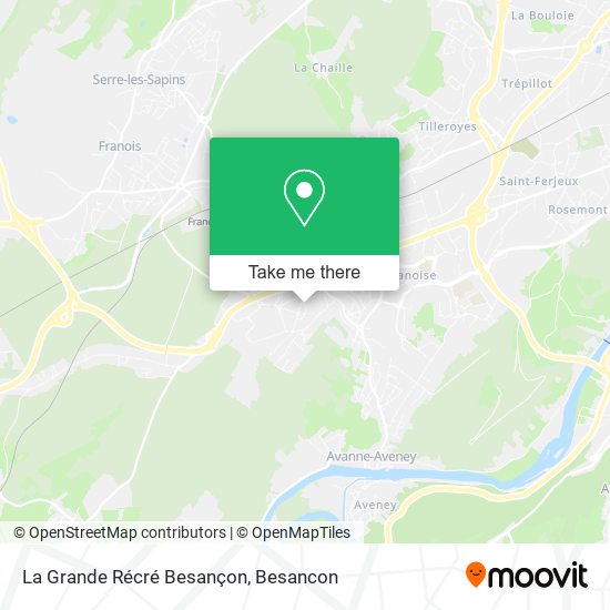 La Grande Récré Besançon map