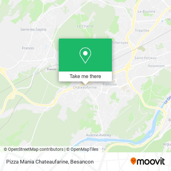 Pizza Mania Chateaufarine map
